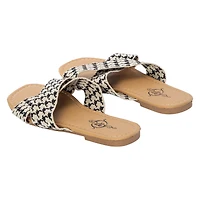 Ladies Pattern Crisscross Sandals