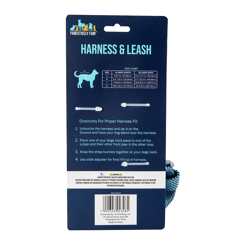 Dog Harness & Leash Set
