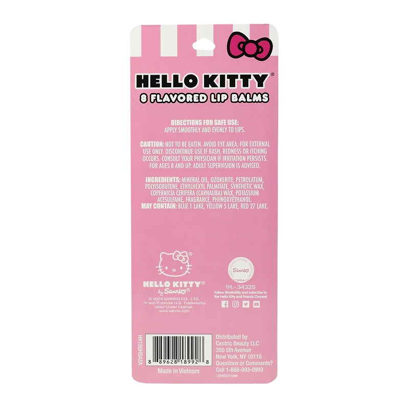 Flavored Lip Balms 8-Count