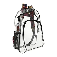 Clear Backpack With Pattern Straps 15in