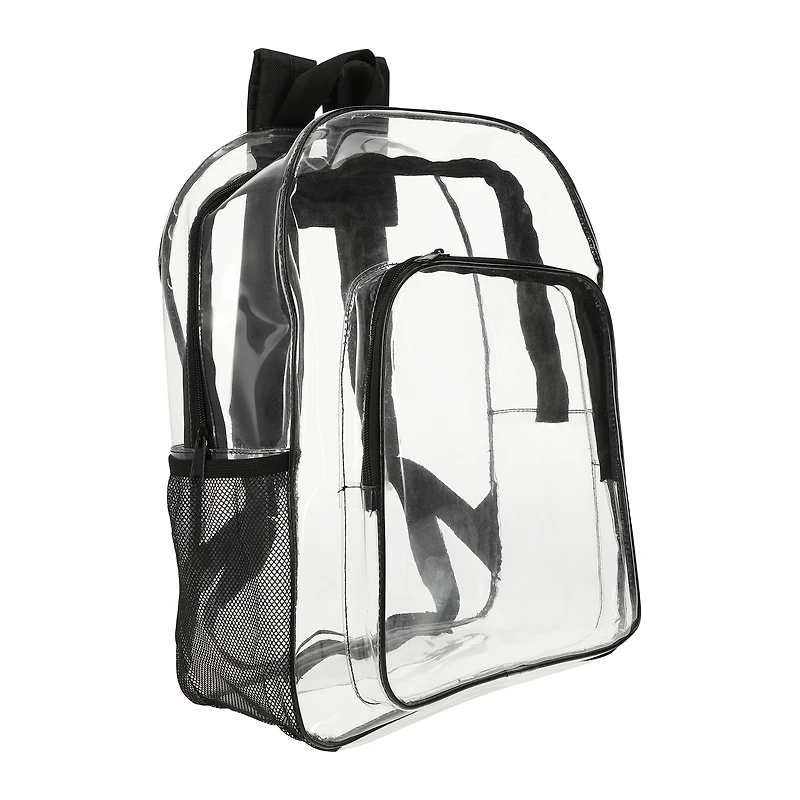 Clear Backpack With Solid Straps 15in