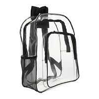 Clear Backpack With Solid Straps 15in