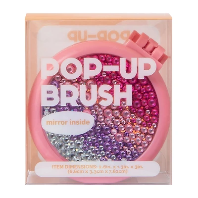 Bling Pop-Up Brush & Travel Mirror