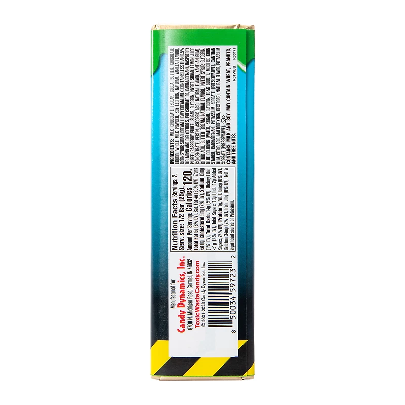 Toxic Waste® Slime Licker® Sour-Filled Milk Chocolate Bar 1.75oz - Blue Razz