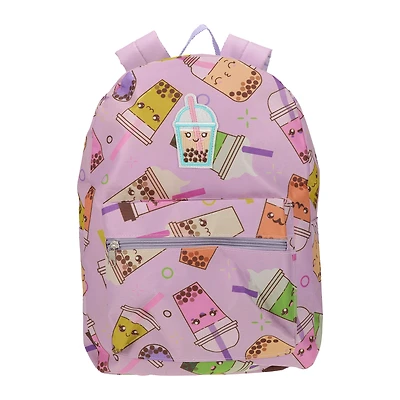 All-Over Print Backpack With Icon Patch 16in