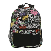 All-Over Print Backpack With Mesh Pocket 16in
