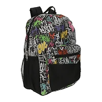 All-Over Print Backpack With Mesh Pocket 16in