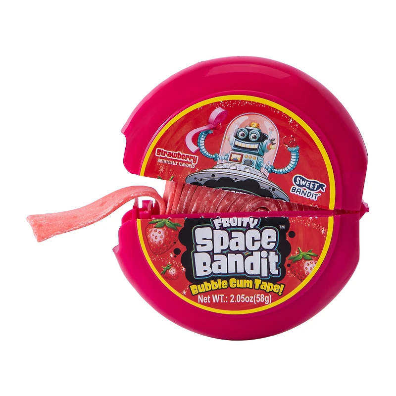 Sweet Bandit® Fruity Space Bandit™ Bubble Gum Tape 2.05oz (Styles May Vary)