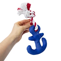 Nautical Rope Dog Toy With Squeaker