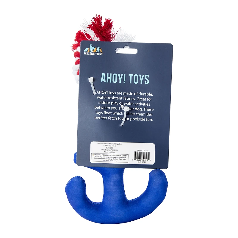 Nautical Rope Dog Toy With Squeaker