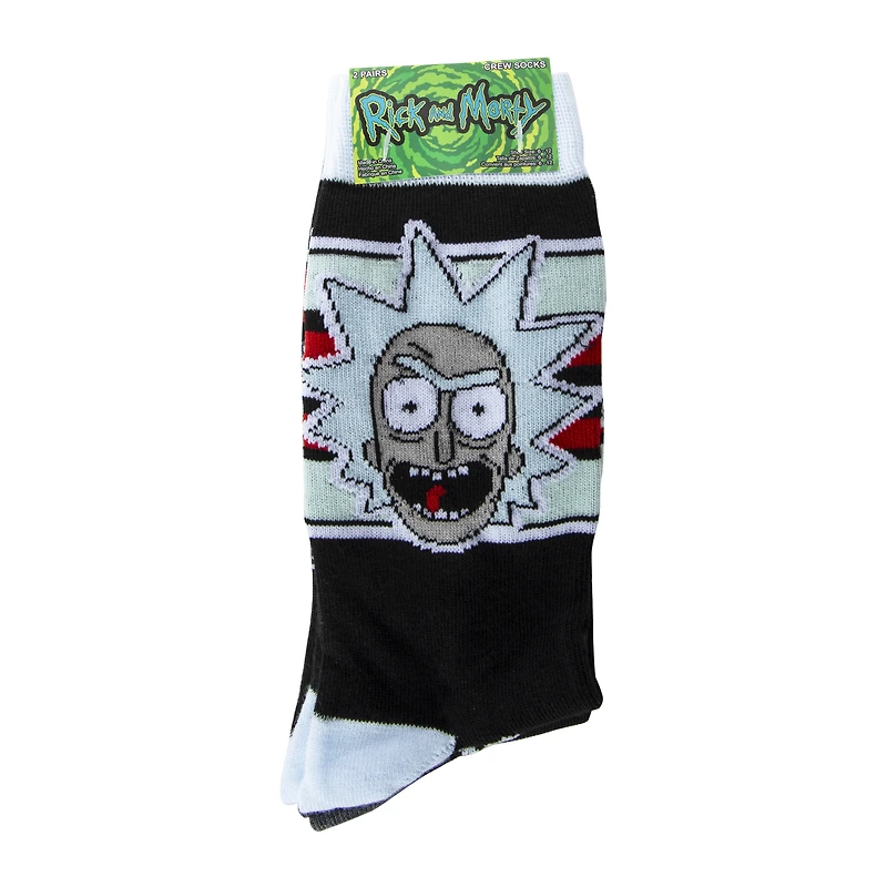 Rick & Morty™ Mens Crew Socks 2-Pack