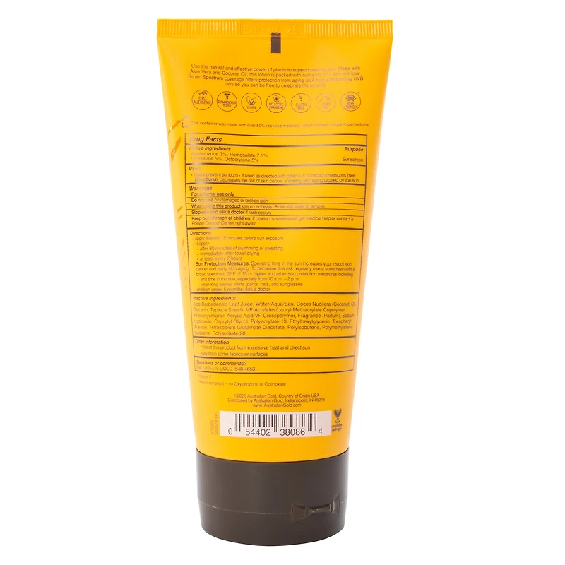 Australian Gold® Plant Based Broad Spectrum SPF Sunscreen Lotion 6oz