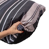 Striped Gusset Dog Bed