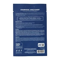 Vitamasques Charcoal Gold Dust Sheet Mask 0.67oz