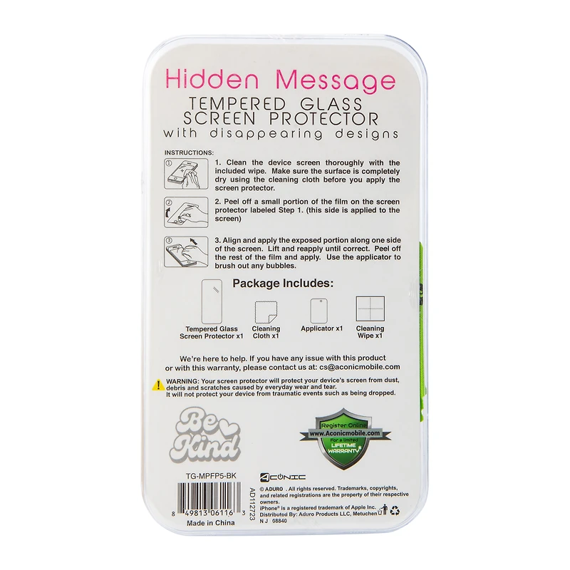 Cute Hidden Message Screen Protector For iPhone 15®/14®