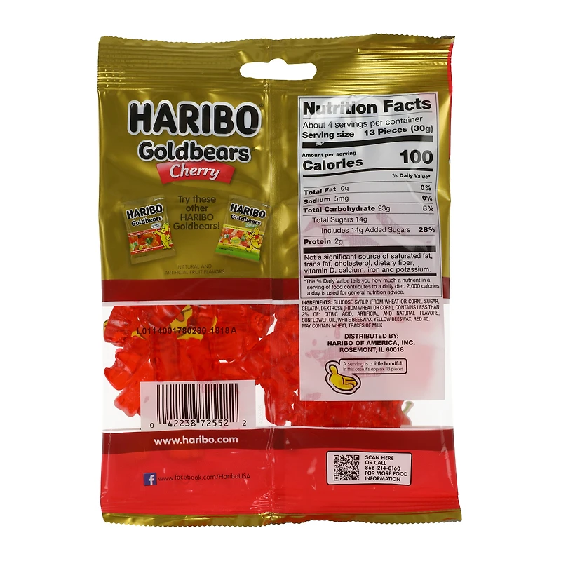 Haribo® Goldbears® Cherry Gummi Candy 4oz