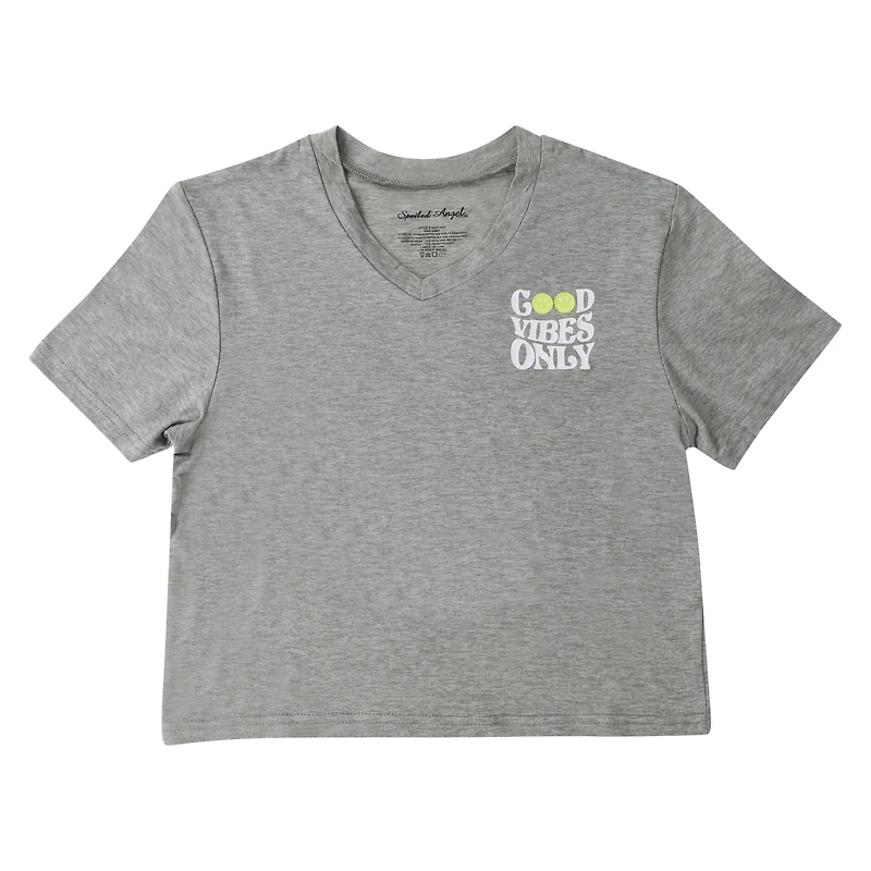 V-Neck Pajama Top - Good Vibes Only