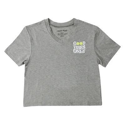 V-Neck Pajama Top - Good Vibes Only