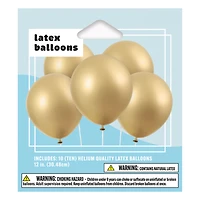 Metallic Latex Balloons 10-Count