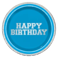 Happy Birthday Paper Plates 9in, 8-Count