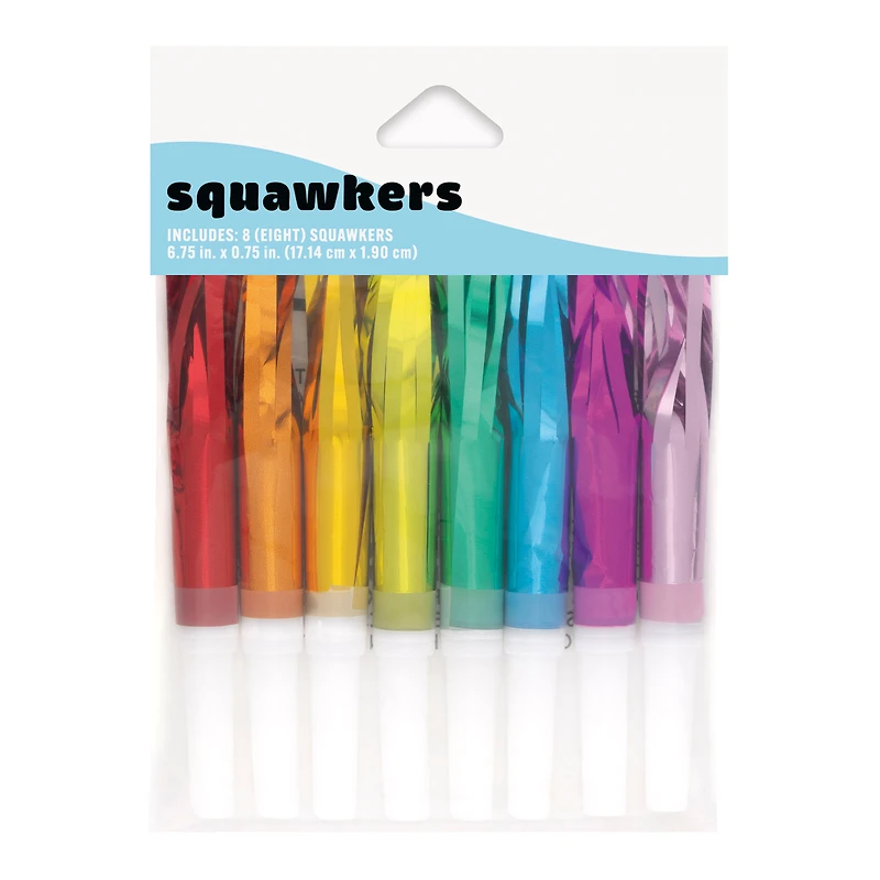 Foil Fringe Squawkers 8-Count