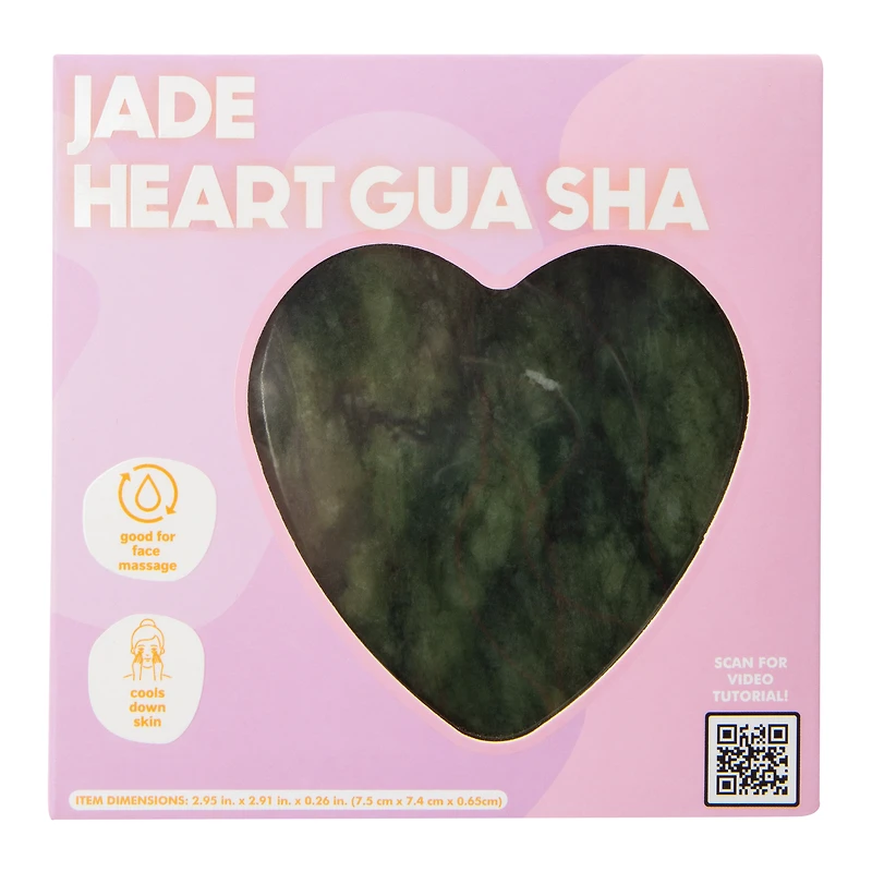 Heart Gua Sha Facial Stone 2.95in x 2.91in