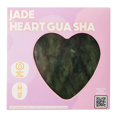 Heart Gua Sha Facial Stone 2.95in x 2.91in