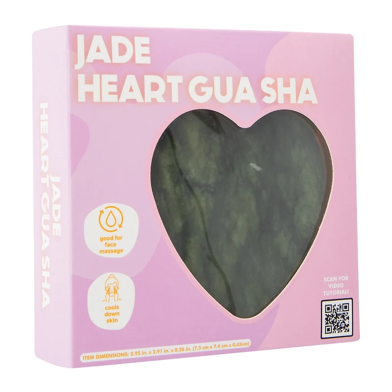 Heart Gua Sha Facial Stone 2.95in x 2.91in
