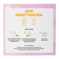 Heart Gua Sha Facial Stone 2.95in x 2.91in