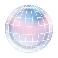 7in Disco Party Paper Plates 8-Count