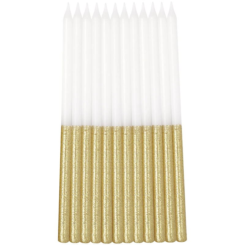 Glitter Dipped Birthday Candles 12-Count
