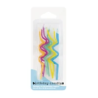 Swirl Birthday Candles 10-Count