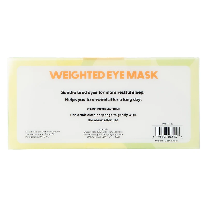 Weighted Eye Mask 7.28in x 3.74in