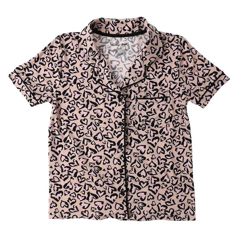 Spoiled Angel™ Pattern Pajama Top