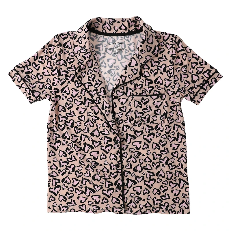 Spoiled Angel™ Pattern Pajama Top