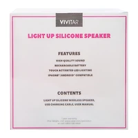 Vivitar® Light-Up Silicone Speaker