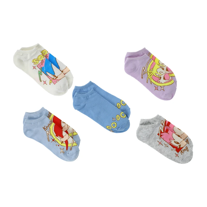 Juniors Sonic The Hedgehog™ No-Show Socks 5-Pack