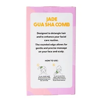 Jade Gua Sha Comb 2.375in x 3.125in