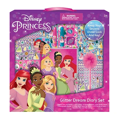 Disney Princess Glitter Dream Diary Set