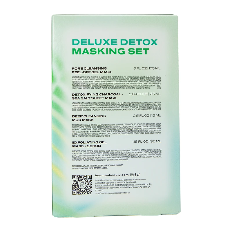 Freeman® Deluxe Detox Masking Set 4-Piece