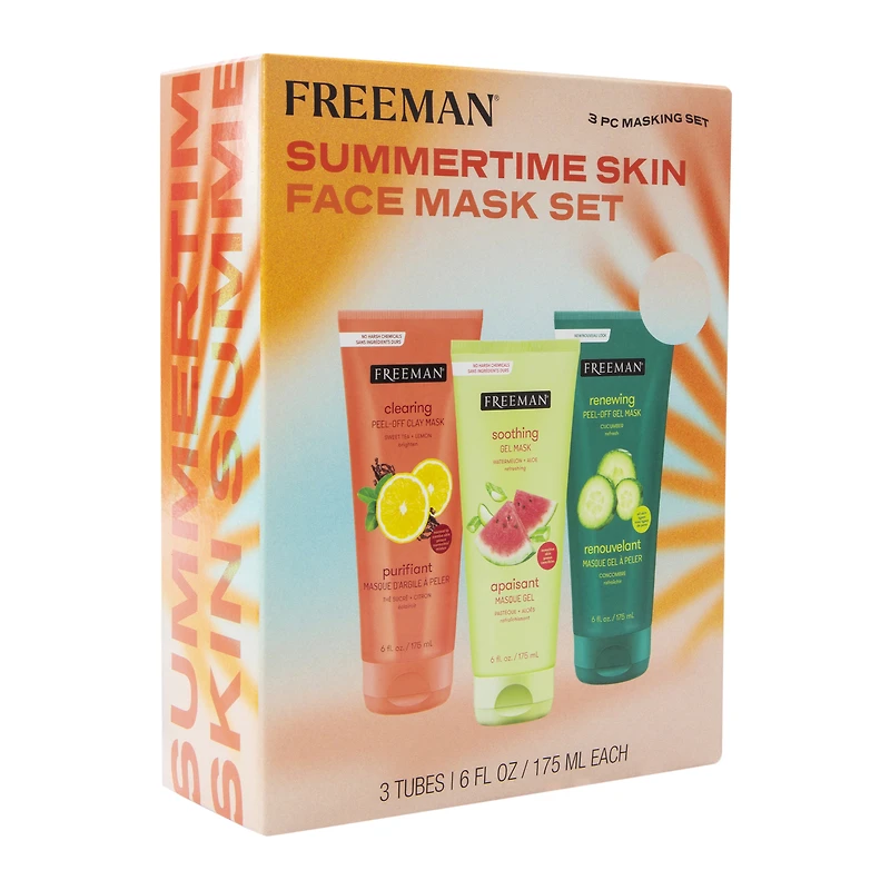 Freeman® Summertime Skin Face Mask Set 3-Count
