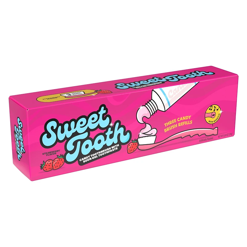 Sweet Tooth Candy Toothbrush With Sour Gel Toothpaste 0.84oz