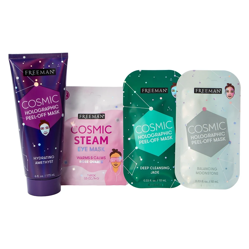 Freeman® Galactic Glimmer Face Mask Set 4-Piece