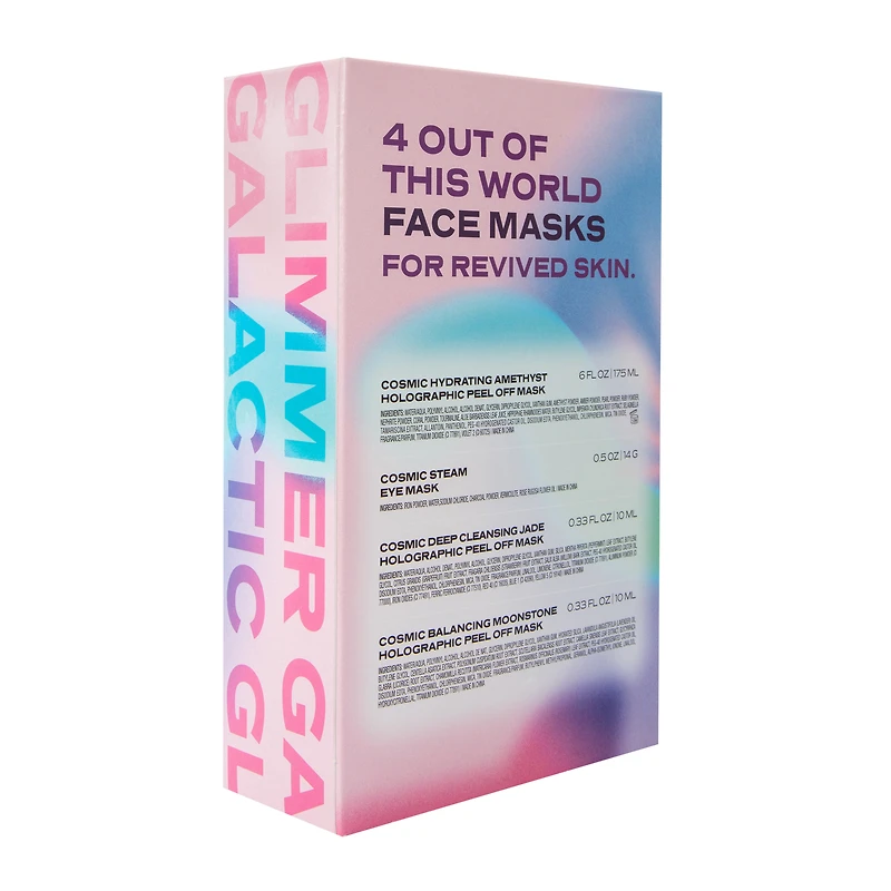 Freeman® Galactic Glimmer Face Mask Set 4-Piece