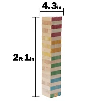 Giant Glow Tumbling Tower Game 63-Count