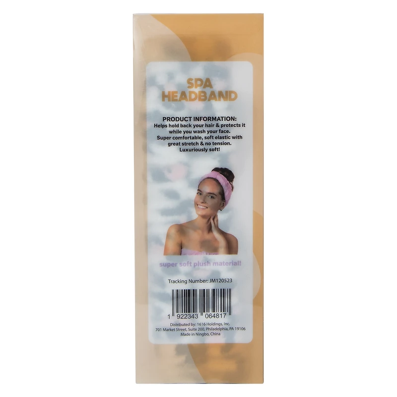 Plush Bow Spa Headband