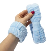 Plush Spa Headband & Cuffs Set