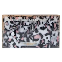 Printed Plush Spa Headband & Cuffs Set