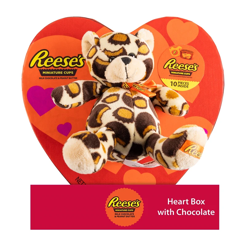 Reese's Heart Chocolate Box With Plush