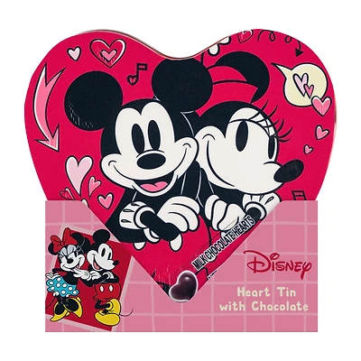 Disney Valentine's Heart Tin With Chocolate